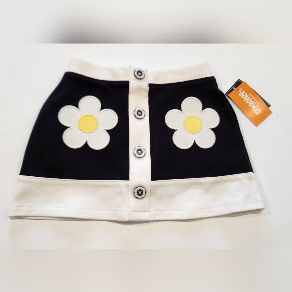 Gymboree Busy Little Bee Mini Skirt Skort New Mod 60s Retro 2T Flower Child